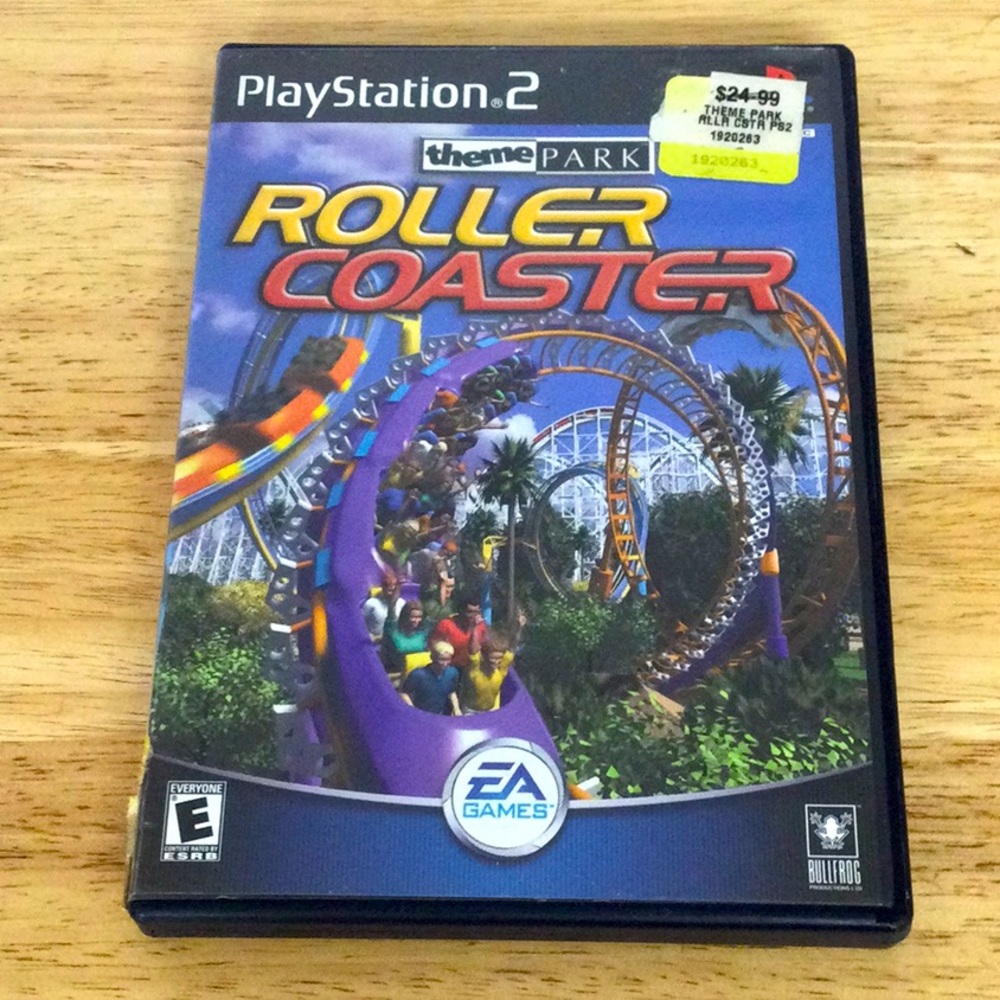 🌞 PlayStation 2 game Theme Park Roller Coaster by EA games